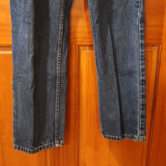 Levi’s 505 Vintage 90s Lower Rise Straight Leg Denim Jeans Made in USA Sz 14 - Picture 3 of 11